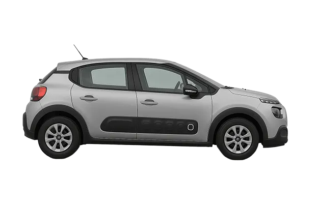 Grey 5-door Citroën C3 rental car available on Pico Island, Azores.