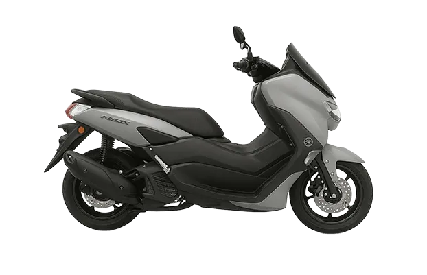 Grey Yamaha NMAX 125cc scooter for rent on Pico Island, Azores.
